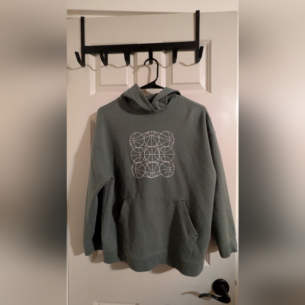 Old Navy Gray Graphic Hoodie